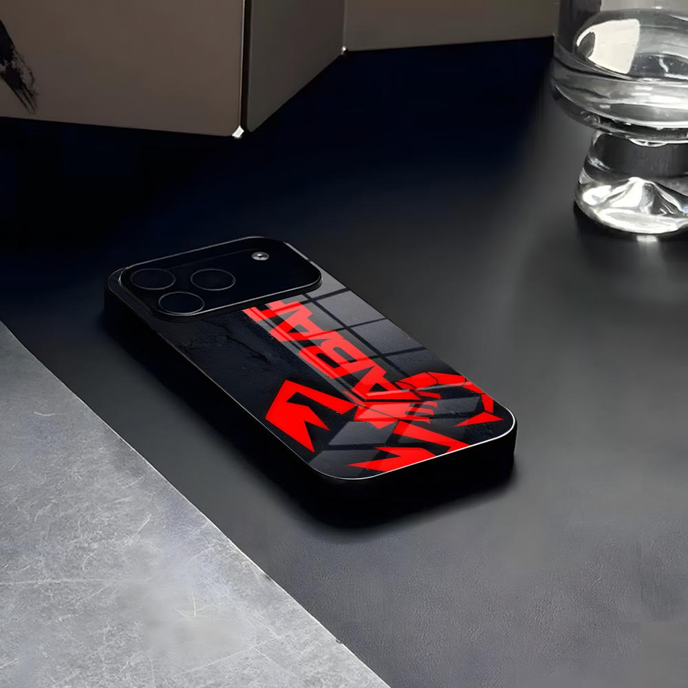 A-abarthES Чехол для телефона автомобиля Стекло Для IPhone17 Air 16 15 17 14 Pro Max 13 12 11 X XS XR Plus Для Serene Samsung S 25 24 23 22