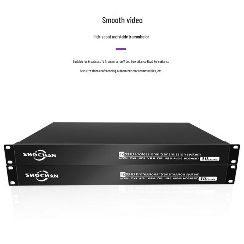 Оптический трансивер ShouQian 1U DVI/Аудио/RS232