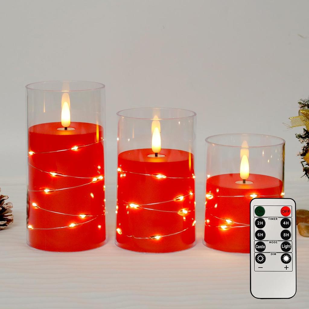 "LED Remote Control Candle Lights for Weddings, Birthdays, Parties & Concerts - Electronic ABS Simulation String Light Decoration"
