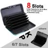 8 слотов RFID держатель для кредитных карт протектор алюминиевый металлический кошелек для кредитных карт держатель для визитных карточек для мужчин и женщин Подарочная коробка