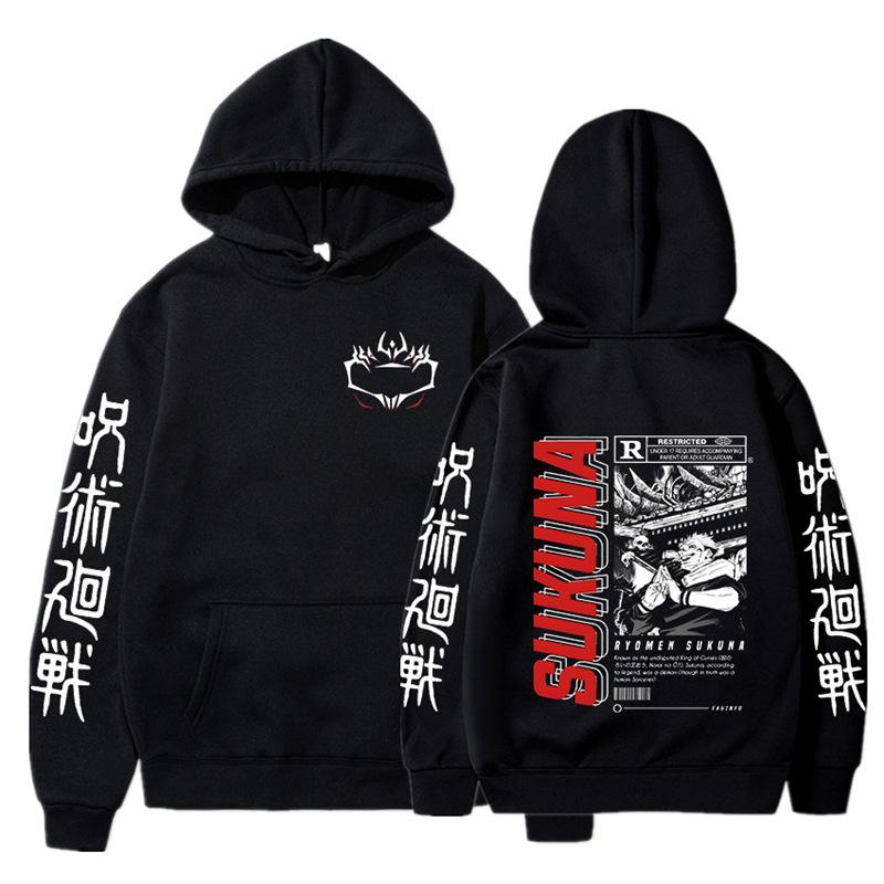 Ryoumen Sukuna Anime Graphic Printed Hooded Jujutsu Kaisen