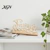 Thanksgiving Dinner Party Decor Grateful Blessed Wood Cutout Signs, Table Plate Decor, Handmade Wooden Gift Rustic Fall Home Centerpiece Ornament for