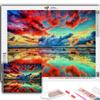 5D Diy Алмазная картина Красочные облака Вышивка Мозаика Художественная картина Стразы Декор Подарок