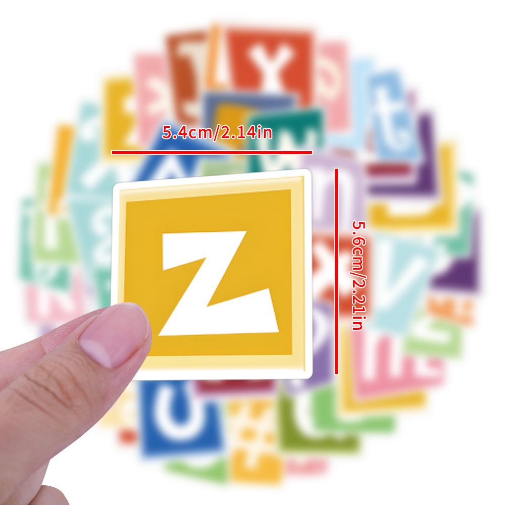 55 Английских Букв Граффити Наклейки Декоративные Стикеры для Скутера Блокнота DIY Мультяшные Наклейки