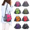 Unisex Nylon Crossbody Bag Contrast Color Zipper Multi-Pockets Shoulder Bags Handbag