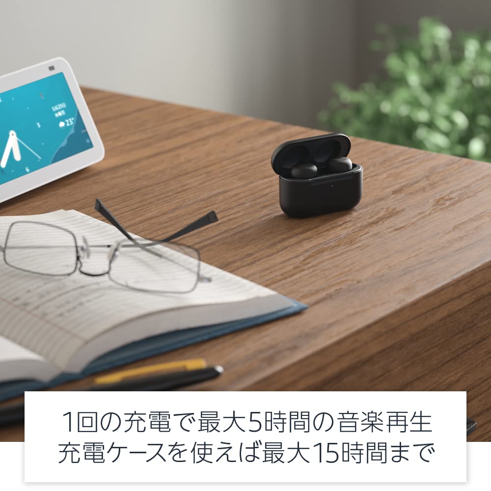 Echo Buds 2nd generation - Completely wireless earphones with active noise canceling with Alexa Glacier White