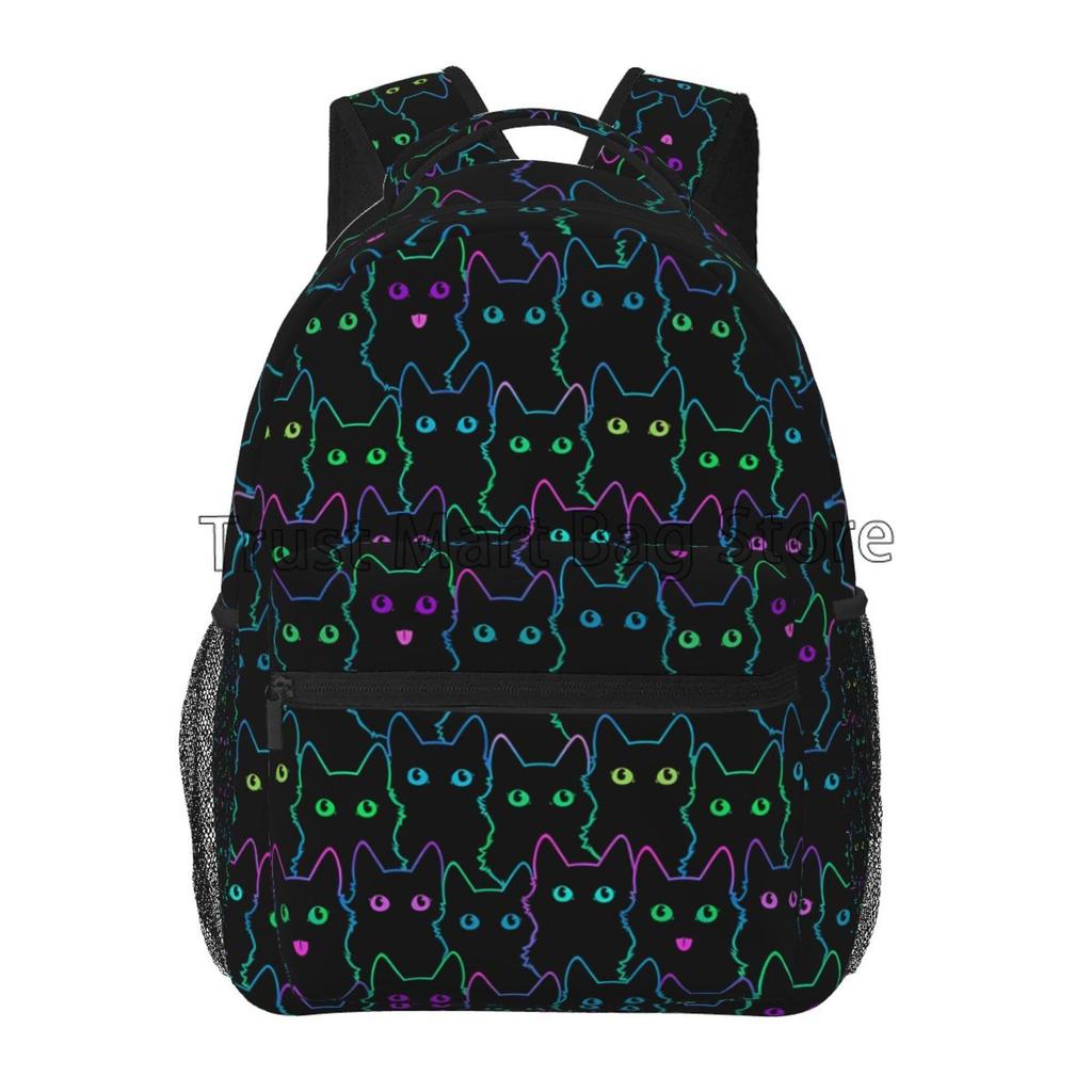 Аниме Neko Atsume Женский рюкзак Мультяшная Mochila для девочек и мальчиков Дорожный Rucksack Милая кошка Печать Сумка через плечо для подростков