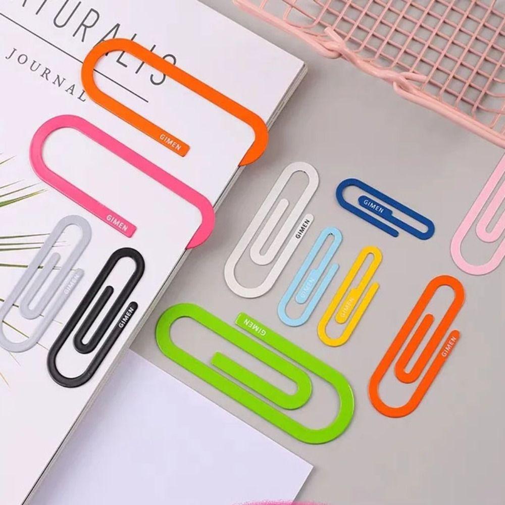 2 шт. цветная металлическая большая закладка гигантские ворота железные милые скрепки новые скрепки закладка