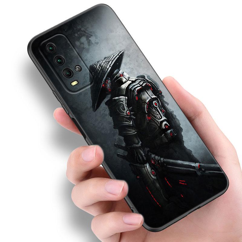 Чехол для телефона с изображением японского самурая для Xiaomi Redmi Note 5 6 9T K20 K40 K50 Pro 7A 8A 9A 9C 9i 10A 10C A1 S2, мягкий черный чехол из ТПУ