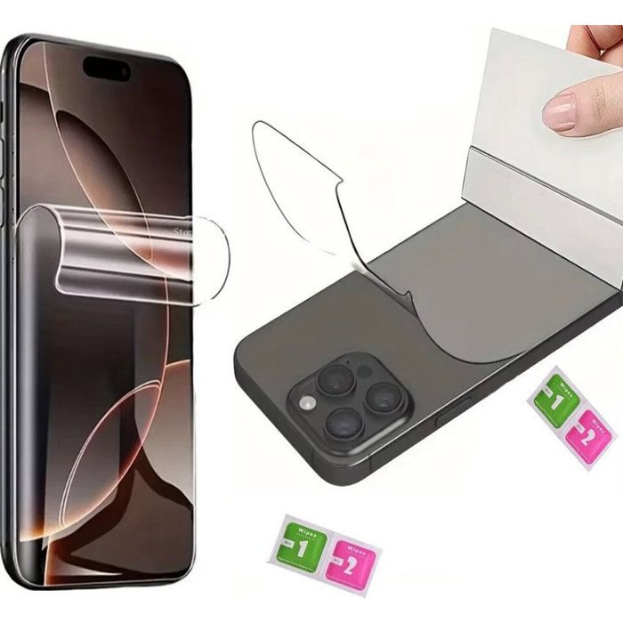 Film de protection - AILIKA - Samsung Galaxy A52 5G - Hydrogel 2-en-1 - Ultra clair - Résistant aux rayures