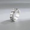 Double-layered Chain Ring for Women, Korean Ins Retro Joint Ring, Fashionable, Compact, Simple and Versatile Open Ring