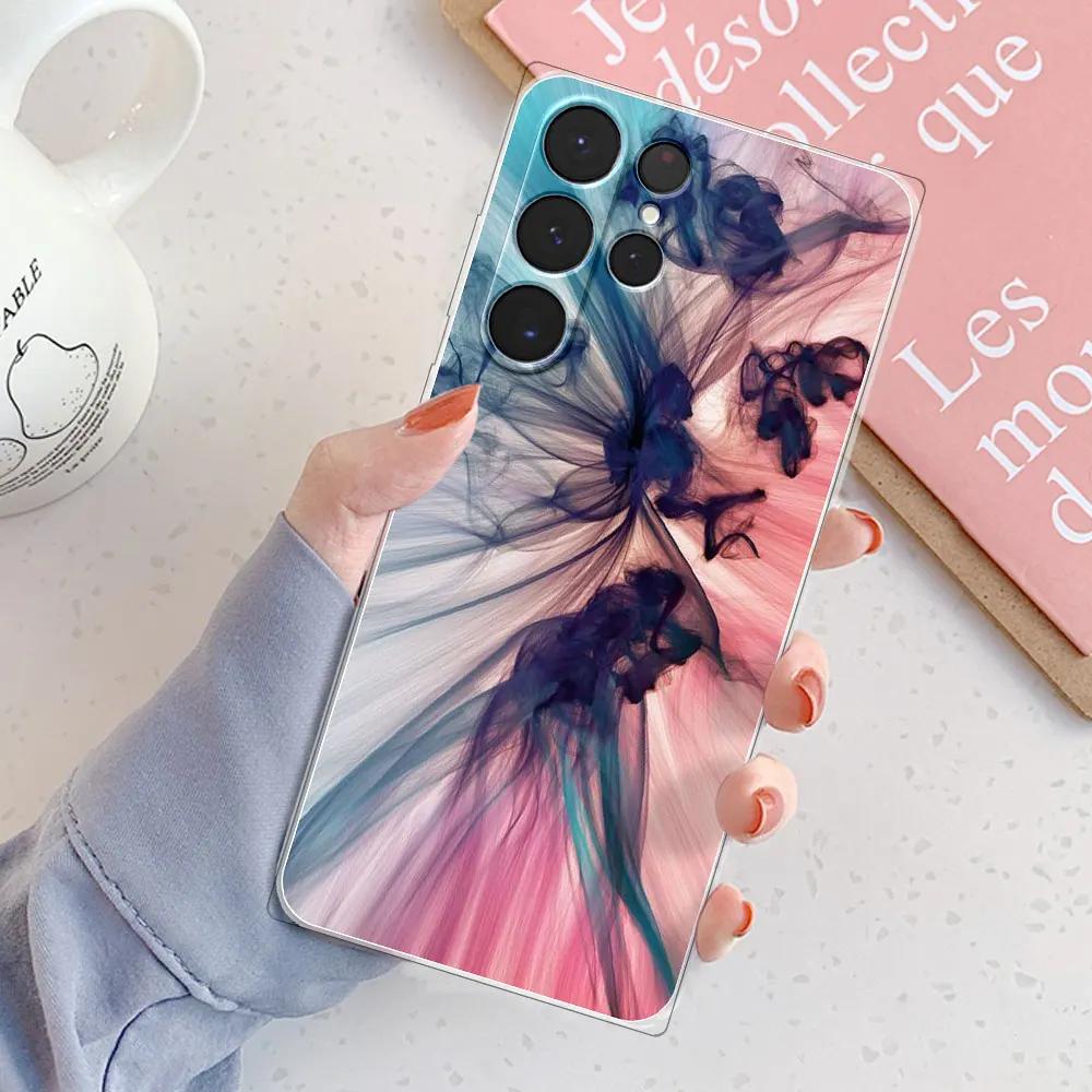 For Samsung S23 Ultra Case Cover Galaxy S23 Chic Marble Silicone Clear Phone Case For Samsung Galaxy S23 Plus Protective Bumper
