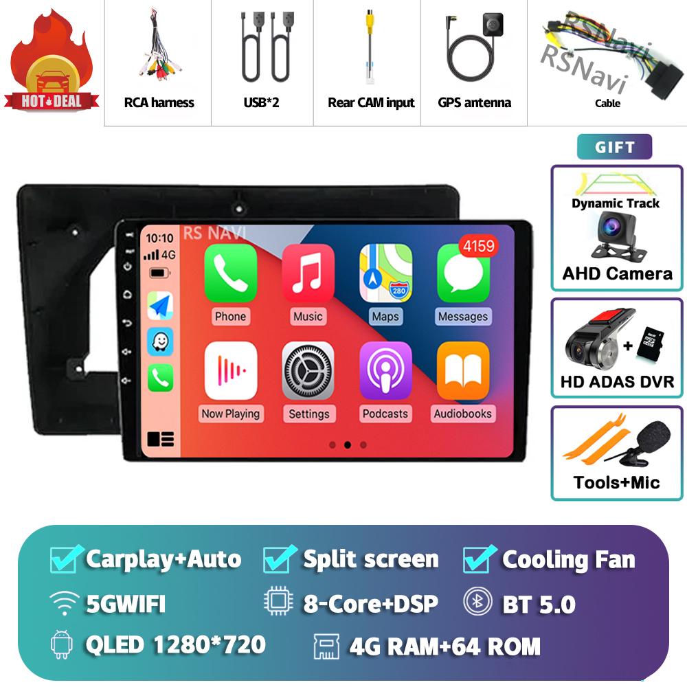 Android 14 Carplay Car Radio для Citroen C5 2009 Мультимедийный видеоплеер Навигация GPS Стерео 2Din DVD AI Voice 360 Камера DSP