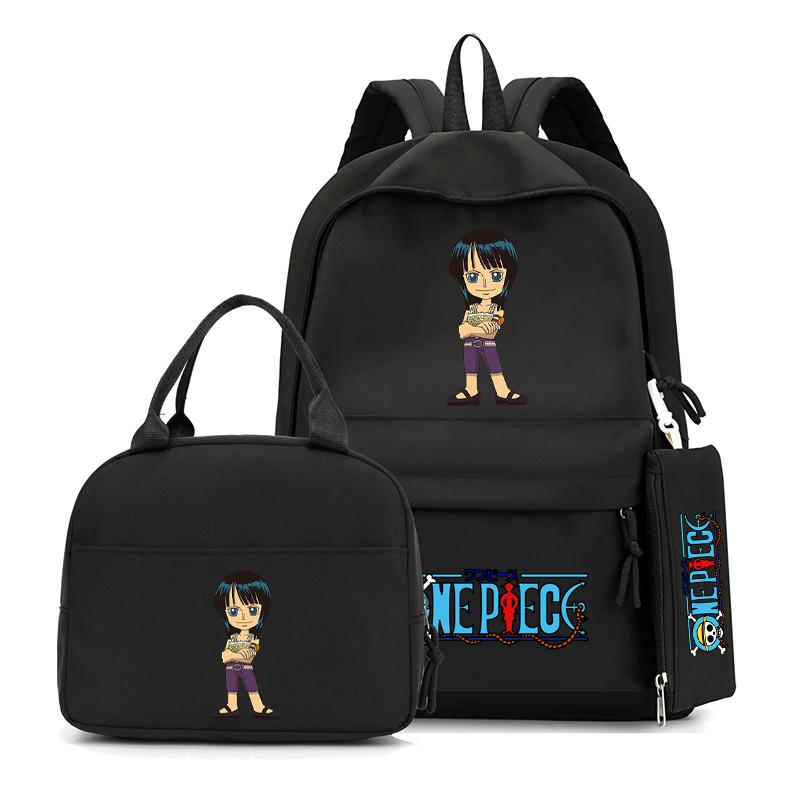 Цельный рюкзак в стиле аниме, 3 шт./компл., рюкзак для девочек-подростков, школьный рюкзак с сумкой для обеда, сумка для книг, удобная дорожная сумка