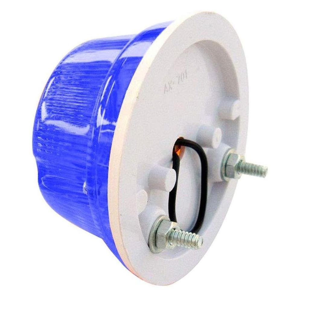 24V Round Flashers Light Universal Vehicle for Truck Tractor Bus,Iseki,Yanmar Red emergency roadside flashers Light Blue | 2 Pieces