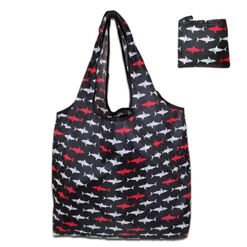 Многоразовые сумки для покупок, складные сумки для продуктов с сумкой на молнии