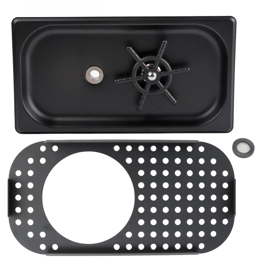 Бытовая коммерческая автоматическая машина для мытья чашек из нержавеющей стали для бара матово-черного цвета