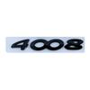 3D ABS Chrome Silver Black Car Rear Trunk Decal Emblem Badge Letters Number Sticker For Peugeot 2008 3008 4008 5008 Accessories