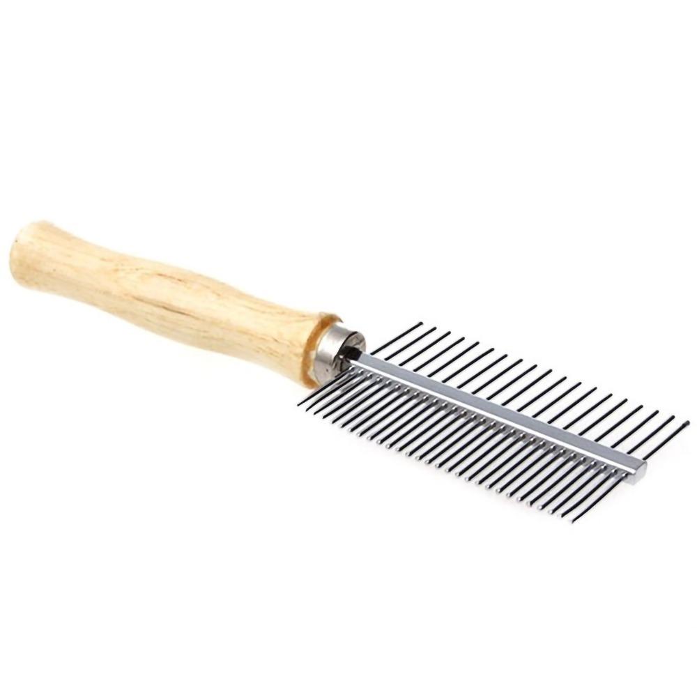 Metal Teeth Double Sided Pet Comb Dual Tooth Cat Hair Comb Daily Coat Brushing