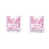 [G5557] - Silver Earrings 'Essentiel' Silver Pink (rhodium-plated) - 4 Mm