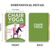 Illustrated Chair Yoga Exercises Book For Seniors Fall Prevention & Flexibility 30-Day Challenge Perfect Gift For Elderly