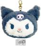 Чехол для пропуска Face Pass с держателем для катушки Commuter Plush Kuromi Set (Пропускной футляр, кольцо)
