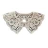 White False Collar Detachable Fake Collar Lace Hollow Out Trim Embroidery Neckline Removable Adults Kids Clothes Accessories