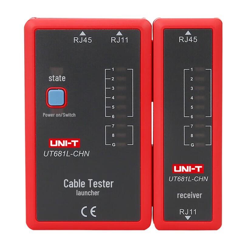 UNI-T UT681L Тестер кабелей RJ45/RJ11 и трассировщик проводов (Китайская версия)