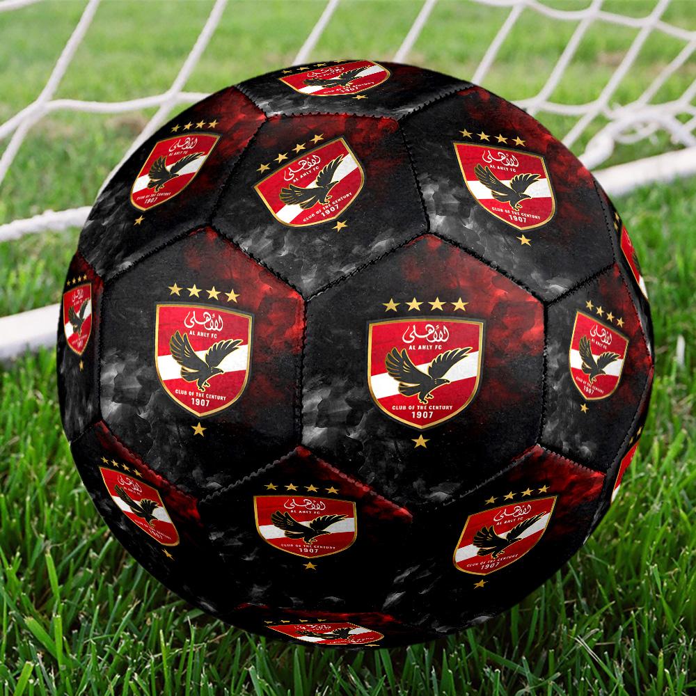 Футбольные мячи Ahly, размер 5, с принтом, высокое качество, противоскользящие, защитные, уникальный подарок, на дни рождения, Рождество