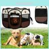 Портативная палатка-вольер для питомцев, восьмиугольная конструкция для легкой установки и хранения