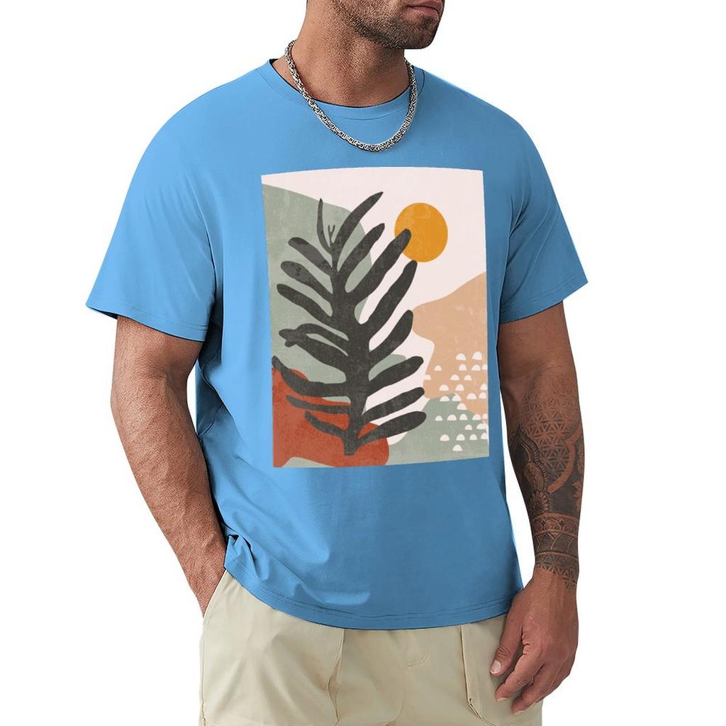 Абстрактная футболка Винтажная графическая футболка Хлопковые графические футболки Оверсайз Черная одежда для мужчин