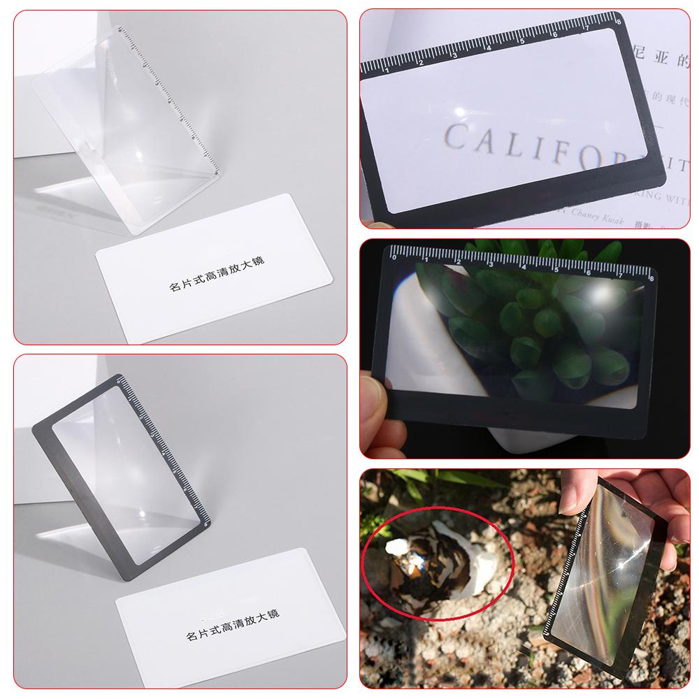 With Scale Book Page Magnification Outdoor Focused Ignition X3 Magnifying Magnifier Sheet