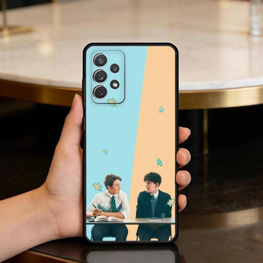 New H-Heartstopper M-Movie Phone Case For Samsung Galaxy A73,A72,A71,A70,A53,A52,A51,Soft Silicone Black Cover