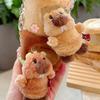 Marmots Cute Cartoon Plush Keychain Material Children Bag Decoration Doll Gift