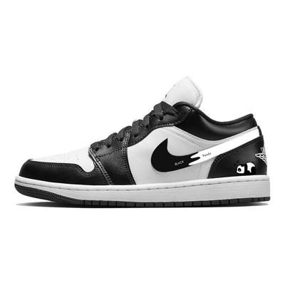 Air Jordan 1 Low Винтажные Баскетбольные Кроссовки Женские Черно-Белые DC0774-101(Команда56-)