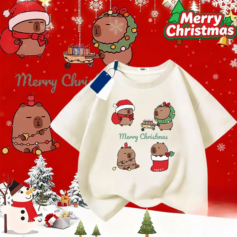 NELLY Christmas, Children's Party Team T-shirt, Round Neck Christmas T-shirt