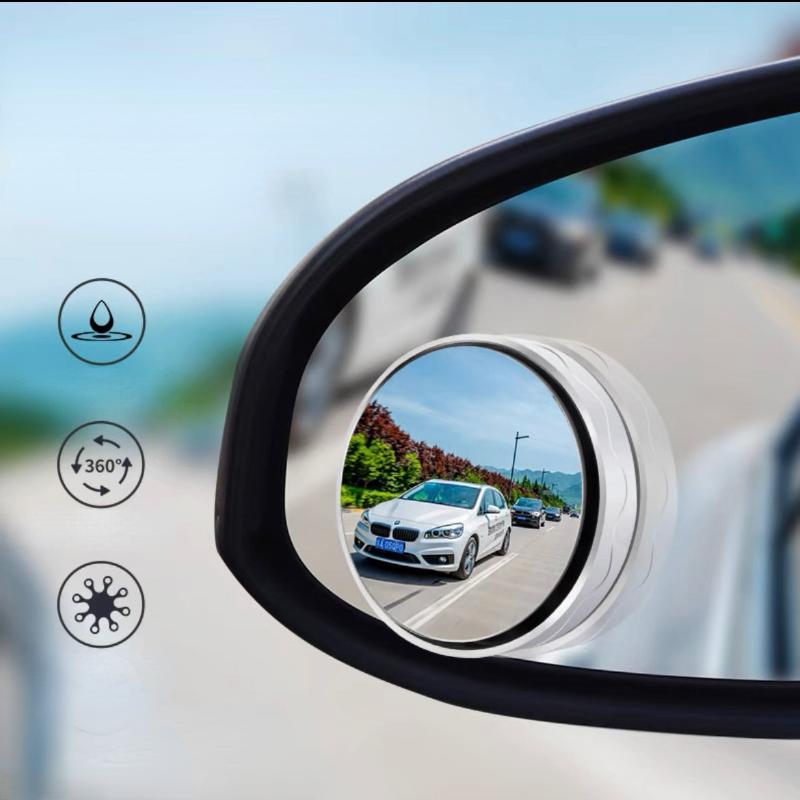 2Pcs Car Mirror HD Convex Mirror Blind Spot Auto Rearview Mirror 360 Degree Wide Angle Vehicle Parking Mirrors