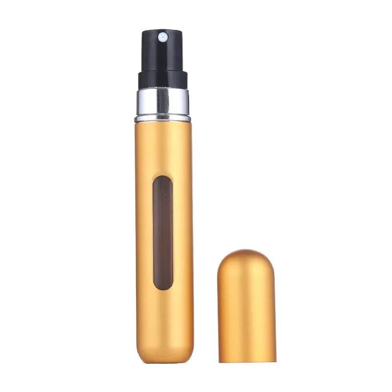 8ML Portable Travel Mini Small Container Aluminum Purse Tester Decant Perfume Roller Bottle Dispensing Tool Refillable Spray 1PC