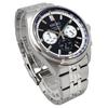 Seiko Кварцевые часы с хронографом Модель SSB427P1 Серебристый Синий Циферблат Нержавеющая сталь 10 ATM Дизайн
