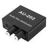 Stereo Mixer Audio Distributor 2 Input 2 Output 3.5mm Jack Plug and Play Aluminum Alloy Audio Mix Amplifier