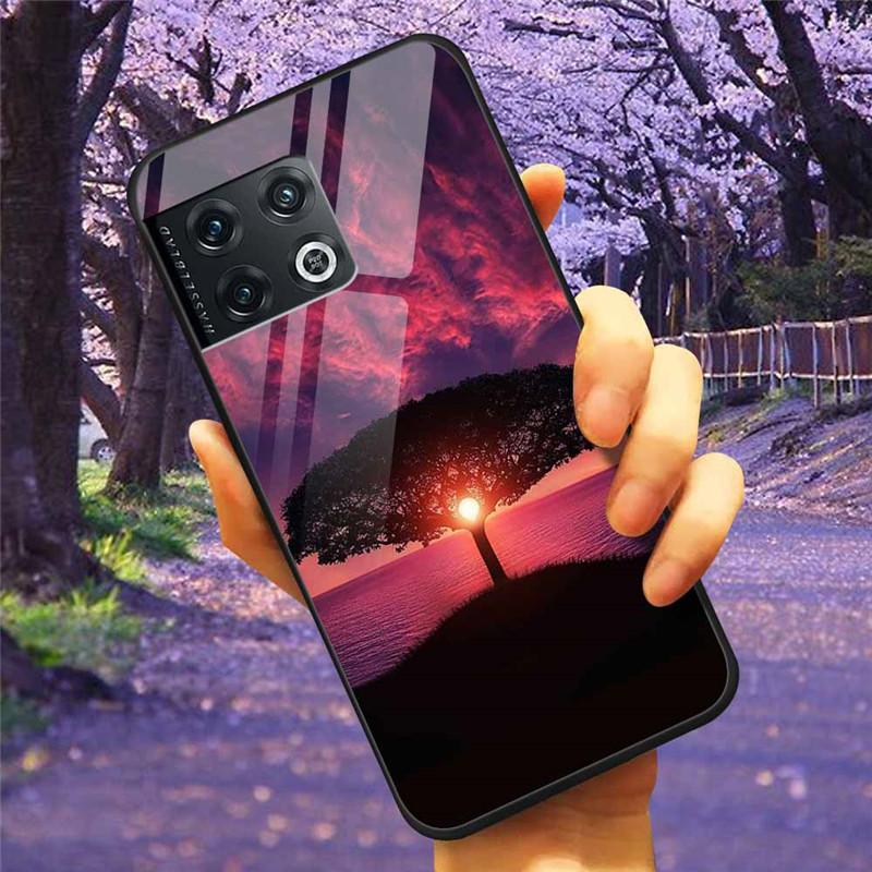 For OnePlus 10 Pro 5G Case 6.7'' Tempered Glass Starry Marble Hard Back Cover for One Plus 10Pro Funda Capa Oneplus10pro Coque