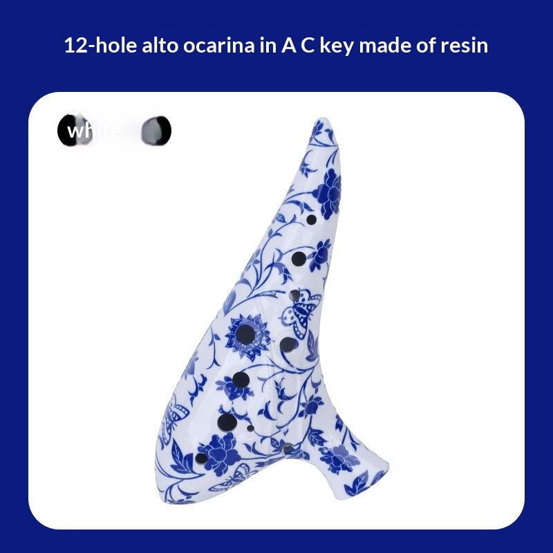 12-дырочная окарина Инструмент Окарины Альт До Тональность Профессиональный Резиновый Инструмент Окарина Для Любителя Музыки Начинающего