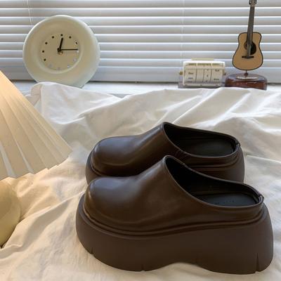 Носите женские туфли на супервысоком каблуке с сумкой на носке, шлепанцы на толстой подошве, увеличивающие рост