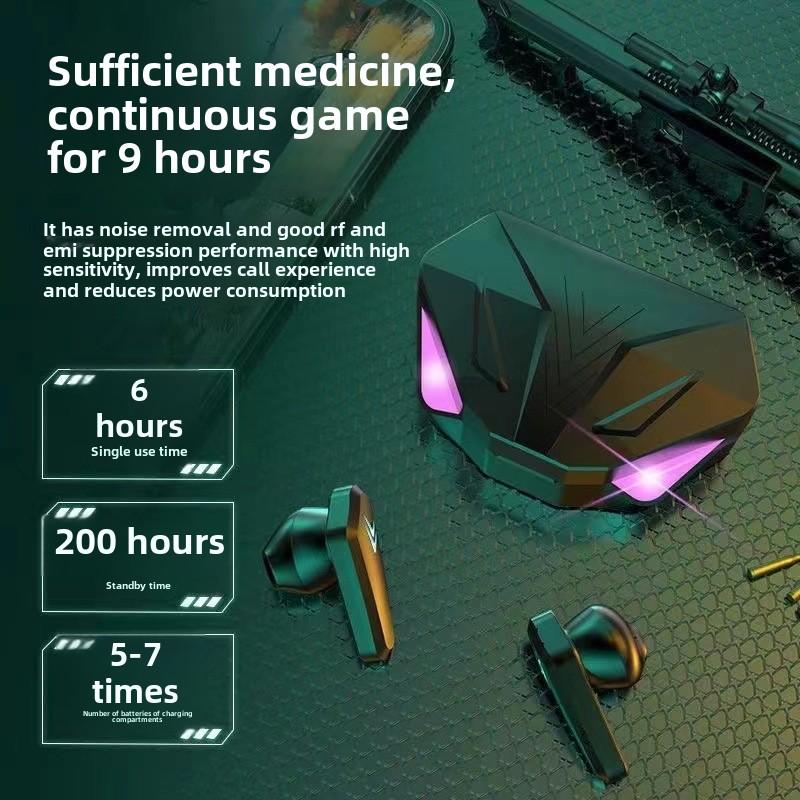 Гарнитура Bluetooth для игр, киберспорта, цифровой дисплей, низкая задержка, низкое энергопотребление