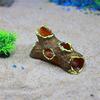 1PC Fish Tank Decoration Landscaping Aquarium Scenery Resin Crafts Decoration Wooden Barrel Wood Tree Debris Escape Bucket