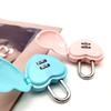 Mini Dial Digits Code Number Password Combination Padlock Love Heart Shape Luggage Suitcase Metal Lock Safety Travel Durable