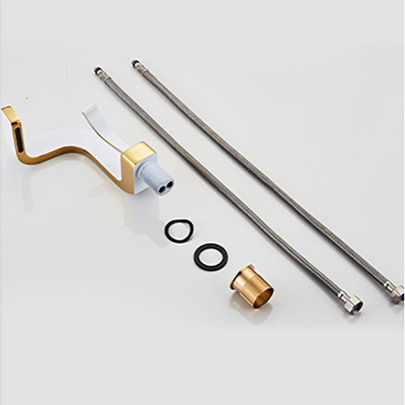 Смеситель для раковины, смеситель для ванной комнаты с водопадом, латунный смеситель с одной ручкой и одним отверстием для холодной и горячей воды, кран для мойки