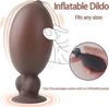 Надувной дилдо, черный дилдо, вибрирующий дилдо с регулируемым обхватом, анальные секс-игрушки, стимулятор точки G, массажер простаты, секс-игрушка для пар с дистанционным управлением