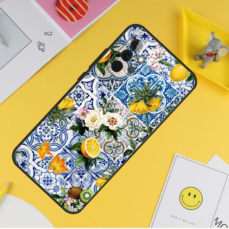 Чехол для телефона Mediterranean Lemon для Samsung Galaxy A14 A34 A54 A12 A32 A52 A51 A71 A53 A33 A13 A15 A25 A35 A55