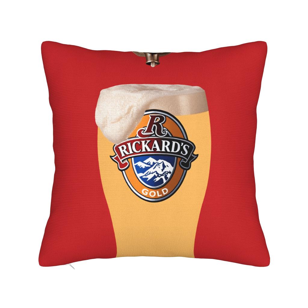 Red R-Rickard Beer Pillow Case Comfy Pillow Cover For Living Room Sofa Retro Trendy Pillowcases